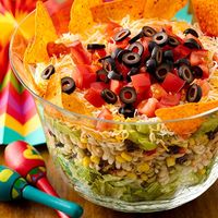 I’m checking out a delicious recipe for Layered Mexican Party Salad Recipe from Smith’s Food and Drug! 