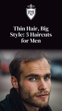 Struggling with thinning hair? Don't worry! These stylish cuts can help disguise a receding hairline and boost your confidence. Check out these trendy options for men. #menshairstyles #recedinghairline #haircuts #thinninghair #styletips