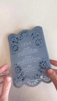 When you’re saying “I Do” in Mexico and even the menus understood the assignment! This Mexican inspired dusty blue wedding menu was custom designed for a destination wedding by Hazelwood Paper Co. You can find more wedding stationery ideas from invitations, menus, signs, save the dates, and more at hazelwoodpaperco.com