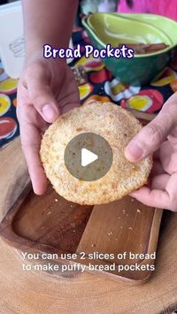 @nehadeepakshah on Instagram: "🥙 BREAD POCKETS - the perfect breakfast or snack option, it’s soo easy to make, delicious & packed with flavour 😍

All you need is - 
🍞 2 Bread Slices / Pocket
🍚 1/4 cup Wheat flour/ All purpose flour mixed with 1/2 cup Water
🍶 1/2 cup Hung Curd
🧂 Salt
🍢 Pepper
🌶️ Chilli flakes
🫙 1 tbsp Ketchup, 1 tbsp Chilli Sauce 
🥗 A bowl of Veggies - Bell Peppers, Cabbage , Purple Cabbage , onion , chopped coriander , green chillies 
🥟 1/2 cup Paneer cubes
A little oil for brushing the pockets 

🫔 To make the bread crumbs, simply churn the sides of the bread in a mixer. 

🥣 To make the batter, mix all purpose flour/ wheat flour and water.

🌟 Vishesh Tippani -
- Fry at high temperature so that it puffs up. 200 degrees C for 5 to 6 min
- ⁠Pockets taste best wh