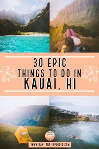 Kauai Hawaii Hikes & Adventures You Can't Miss. Kauai is an amazing place to find yourself on some of the most beautiful beaches in the world. However, the island has a lot to offer in the way of adventure as well. This post is all about 30 jaw dropping adventures that you should have in Kauai | Kauai Hawaii Things To Do | Kauai Hawaii Photography | Kauai Hawaii Beaches | Kauai Hawaii Hiking | Kauai Hawaii Activities #hawaii #kauai #waimeacanyon #kapaa #adventure #outdoors