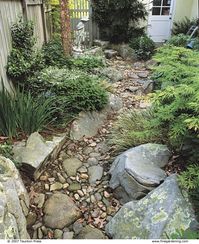 *building a dry creek/stream bed