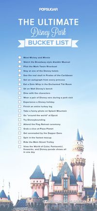 Disney Bucket List | POPSUGAR Smart Living