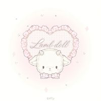 xiaohongshu id: Lyux0909 | koily artist drawing art cute icon coquette soft winter aesthetic pink white pastel kawaii cute lamb doll