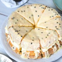 Passion Fruit Sponge Cake - The Cooking Collective