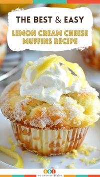 Indulge in the perfect blend of tangy lemon and creamy goodness with these Lemon Cream Cheese Muffins! They are topped with a crunchy streusel and drizzled with a sweet lemon glaze. Perfect for breakfast or dessert, these muffins are sure to impress. Click through for the full recipe and make your mornings brighter!