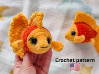 Goldfish CROCHET PATTERN Amigurumi Fish English Pattern - Etsy