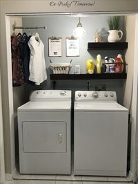 Laundry closet makeover..