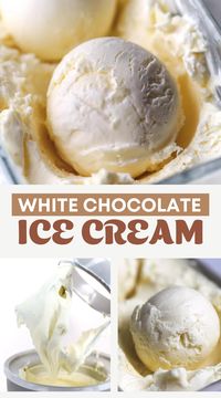 Indulge in the ultimate White Chocolate Ice Cream with our recipe! Rich, creamy, and full of vanilla notes, this ice cream is a dream come true for white chocolate lovers. Discover 4 ways to make it and treat yourself to a luxurious dessert. #whitechocolateIcecream #dessertlovers #icecreamrecipe