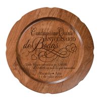 Dimensiones de la placa: 12 ”- Celebre su aniversario de boda con esta placa especial decorativa para el aniversario de boda. HECHO EN EE. UU .: Diseñado exclusivamente por © 2019 LifeSong Milestones Hecho a mano en EE. UU. Hecho de cerezo sólido o madera de arce Celebre su especial Día de aniversario con su pareja disfrutando de la placa de aniversario de boda de LifeSong Milestones. Obtén este regalo único como recuerdo para recordar tu día especial. LifeSong Milestones ha creado el plato deco