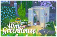 This mini-greenhouse should be added into ANY cottagecore backyard. I mean, look at the size of this thing! It'll fit anywhere your Sim's heart desires - and it goes great with all the other cottagecore-themed CC in our collection.