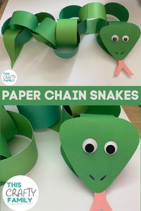 This adorable paper chain snake craft is perfect for kids of all ages!