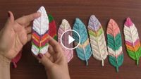 Reversible feathers Crochet Pattern Tutorial