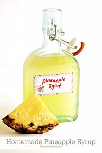 turn a fresh pineapple into a delicious syrup to put on pancakes, lemonade for a fun extra flavor, ice cream and a delicious margarita!: