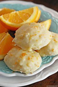 Jam Hands: Fluffy Pineapple Cookies with Orange Glaze