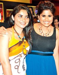 Sonalee Kulkarni and Sai Tamhankar at a Gudi Padwa bash. #Style #Fashion #Beauty #Bollywood #Hindu #Marathi