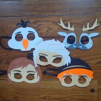 Pick Any Mixture Frozen Birthday Party Felt Masks Frozen - Etsy