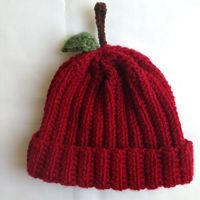 Dress your little one up with this adorable crochet Apple Hat.  This Apple Hat will look so cute on your little ones when you go to the Apple Orchard and Pumpkin Patch, or when you are going for a walks. This hat will also keep your little ones head warm too!  Surely be Apple of a lot of people eyes!  The Apple hat in picture is for a baby size 3 to 6 months. We do custom orders for Newborn-Toddler size with this price.  We also do custom orders for Child-Adult sizes for $25.00. Please convos wh