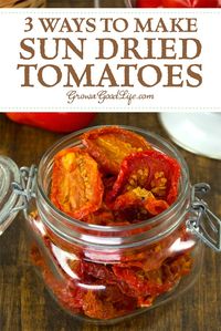 No sunshine required to make these homemade sun dried tomatoes. Learn how to make sun dried tomatoes in the sun, oven, and food dehydrator.