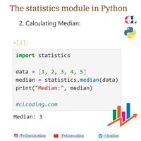 Learn statistics module using Python