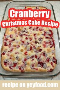 This Year Make A Perfect Cranberry Christmas Cake - yeyfood.com