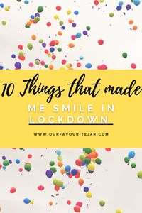 Finding positives is key to focusing on your wellbeing. Lockdown has been hard for all of us but why not think about all that made you smile during this time #smile #worldsmileday #wellbeing #reasonstosmile