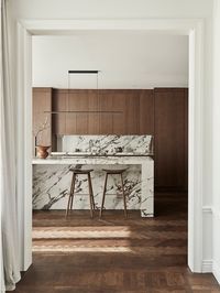 The elegant dark brown oak kitchen — Nordiska Kök