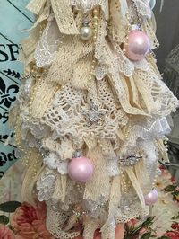 Shabby Chic Christmas Tree Tutorial Part 1                                                                                                                                                                                 More