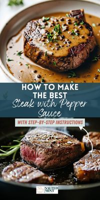 This easy-to-make sirloin steak, is seasoned to perfection and served with a creamy peppercorn sauce. Whether it's for a special date night in or a Valentine's celebration, this recipe adds a touch of sophistication to any evening. Our grilled or pan-seared sirloin steak recipes are not just simple to prepare but also cater to a healthier lifestyle. Indulge in the flavors of a classic steak au poivre at home and enjoy a memorable steak dinner.