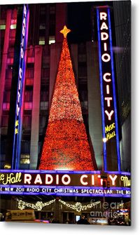 Radio City Music Hall, Christmas, Christmas Tree, Christmas Lights, New York