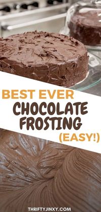 This amazing chocolate frosting recipe is the best way to make your cake or cupcakes stand out from the crowd. It's easy to make, creamy and delicious. #frosting #cakefrosting #chocolatefrosting #baking #cupcakes #icing #chocolatedessert