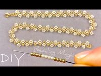 Easy Daisy Chain Necklace Tutorial | Seed Bead Jewelry Making for Beginners - YouTube