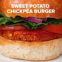 Sweet Potato Chickpea BBQ Veggie Burgers Recipe by Tasty