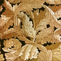 William Morris Acanthus Tiles, based on the original 1874 Morris pattern