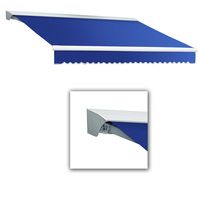 AWNTECH 16 ft. Destin-LX with Hood Right Motor with Remote Retractable Awning (120 in. Projection) in Bright Blue - DR16-BB - The Home Depot