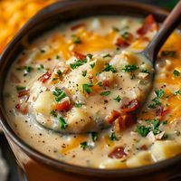 Discover the savory indulgence of Crock Pot Crack Potato Soup, a beloved homestyle dish that combines the creamy richness of potatoes with the irresistible flavors of cheese, bacon, and ranch seasoning. Perfect for busy days ... READ MORE