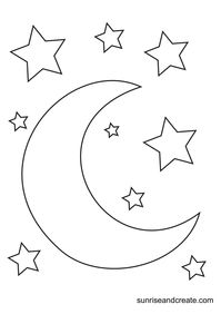 Free Printable Moon Templates (Crescent & Full Moons)