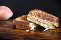 Peach Port Salut and Pepper Jack Grilled Cheese Sandwich | The Pescetarian and the PigThe Pescetarian and the Pig