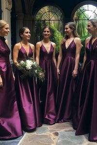 Regency Spaghetti Strap A Line Prom Dress Backless Bridesmaid Dress XM0071