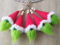 Grinch Gnome Ornament Gift Topper Home Decor Christmas Tree - Etsy