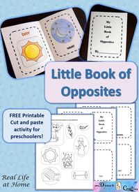 My Little Book of Opposites {Free Printable!}