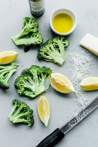 Crack Brocoli. Roasted broccoli with toasted almonds, lemon, red pepper flakes, and pecorino. This side dish is so addicting!