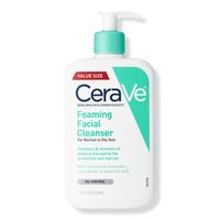 Foaming Facial Cleanser, Gel-Based Face Wash for Balanced to Oily Skin - FOAMING CLEANSER NORMAL/OILY 16.0OZBenefitsGentle gel-based foaming face wash formula effectively dissolves dirt, excess oil & makeup such as foundation & eyelinerHelps restore the skin's protective barrier with ceramidesFace cleanser formula helps attract moisture to the skin with hyaluronic acidProvides soothing benefits with niacinamideSuitable for the face, body and handsIdeal for normal / balanced to oily skinNon-dryin