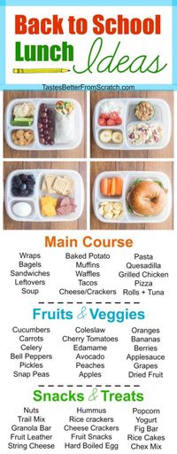 Back to School Lunch Ideas