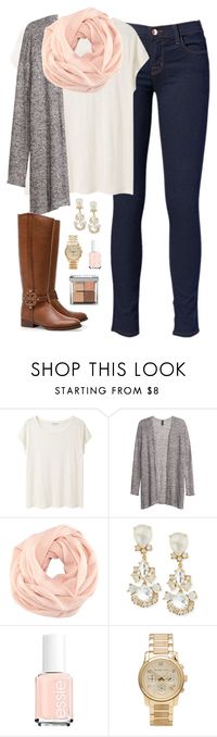 wanting cold weather now by classically-preppy on Polyvore featuring Mode, Acne Studios, H&M, Michael Kors, Kate Spade, Bobbi Brown Cosmetics, Essie, J Brand and Tory Burch