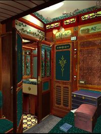 BATHROOM ON THE ORIENT EXPRESS