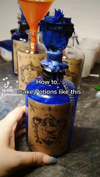 Potions ingredients  • Destilled water  • Alcohol ink  • Mica powder / soap powder  • Glycerine  • Shake very well after adding something!