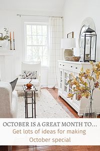 October is a great month to...Here are over 100 ideas and reasons why October is a month worth celebrating! There is so much to love about October! Read this post and start celebrating!