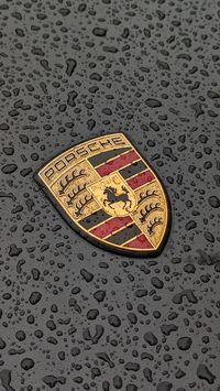 porsche logo shot