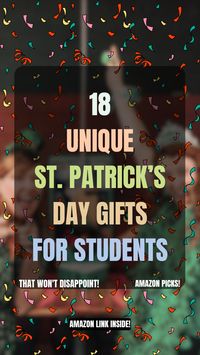 Celebrate St. Patrick’s Day with thoughtful student gifts! Find creative Amazon options like lucky charms, study tools, and fun holiday goodies perfect for any age group.
#LuckyStudents #StPatricksDayGifts #StudentLove #ad #affiliate